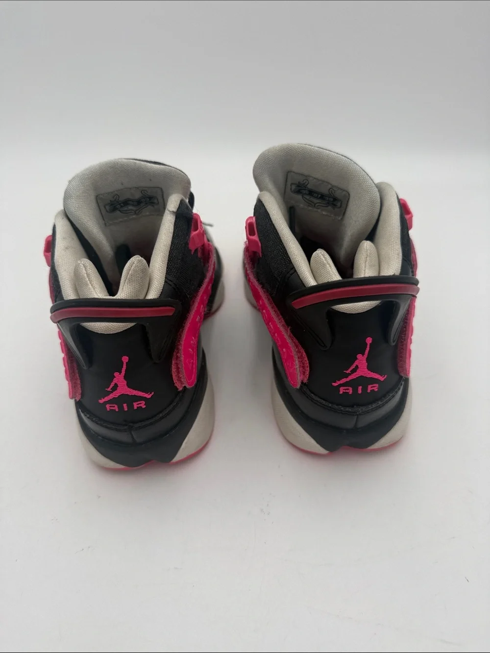 Nike air Jordan 6 rings Black Pink High-Top Basketball Shoes youth 4.5 retro